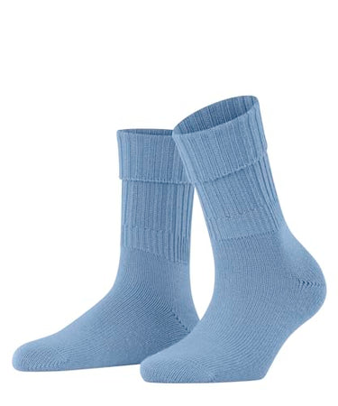 FALKE Damen Socken Striggings Rib W So Wolle einfarbig 1 Paar, Blau Airy Blue 6707, 35-38 im Sale